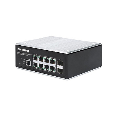 Intellinet 8-port Gigabit Ethernet Layer 2+ Web-managed Industrial Switch With 2 Sfp Ports (508834)
