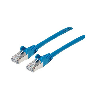 Intellinet Cat6a S/ftp Patch Cable, 5 Ft., Blue (742207)