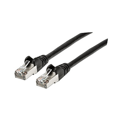 Intellinet Cat6a S/ftp Patch Cable, 5 Ft., Black (742191)
