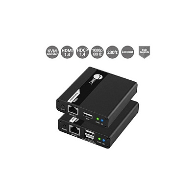SIIG Hdmi Usb Kvm Over Cat6 Extender (CEH27411S1)