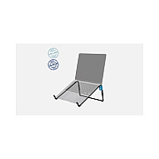 Rapiddeploy R-go Ergonomic Laptop Stand, Travel, Steel, Black, Taa Compliant (RGOSC015BL)