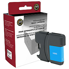 Clover CIG Remanufactured High Yield Cyan Ink Cartridge (Alternative for Brother LC61C, LC65C) (750 Yield) (117022)
