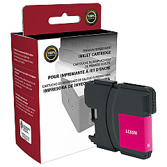 Clover CIG Remanufactured High Yield Magenta Ink Cartridge (Alternative for Brother LC61M, LC65M) (750 Yield) (117023)