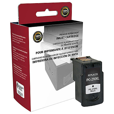 Clover CIG Remanufactured High Yield Black Ink Cartridge (Alternative for Canon 2973B001, PG-210XL) (401 Yield) (117200)