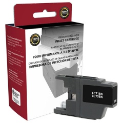Clover CIG Remanufactured High Yield Black Ink Cartridge (Alternative for Brother LC71BK, LC75BK) (600 Yield) (117423)