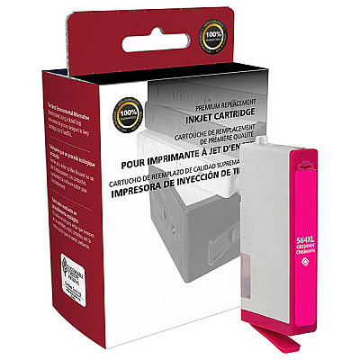 Clover CIG Remanufactured High Yield Magenta Ink Cartridge (Alternative for HP CB324WN, CN686WN, 564XL) (750 Yield) (117782)