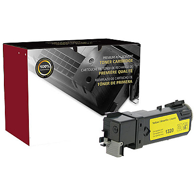 Clover CIG Non-OEM New Build High Yield Yellow Toner Cartridge (Alternative for Dell 310-9062, KU054, 310-9063, TP114) (2,000 Yield) (200476)