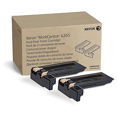 Xerox High Capacity Toner Cartridge Dual Pack (2 x 25,000 Yield) (2 Pack of OEM# 106R02734) (106R03102)