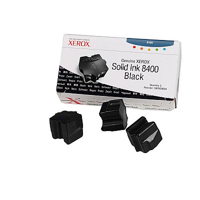 Xerox Black Solid Ink (3 Sticks/Box) (Total Box Yield 3,400) (108R00604)