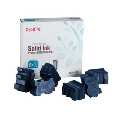 Xerox Cyan Solid Ink (6 Sticks/Box) (Total Box Yield 14,000) (108R00746)