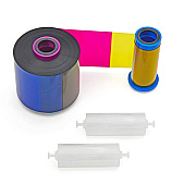 Zebra YMCKO Color ID Card Printer Ribbon (750 Images/Roll) (800077-742)