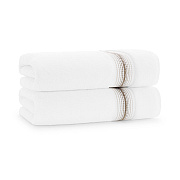 Aston & Arden Turkish Striped Bath Towel 30x60 Sand, Pack Of 2 (PNP-BT-STT3060-18SND)