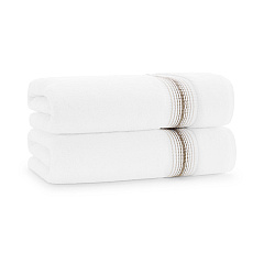 Aston & Arden Turkish Striped Bath Towel 30x60 Sand, Pack Of 2 (PNP-BT-STT3060-18SND)