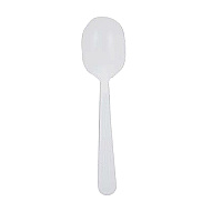 Heavy Weight Polypropylene Unwrapped Soup Spoon, White (1000 Per Case), Case Of 1000 (CPPHWSSBKW1)
