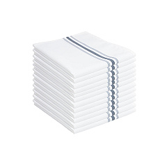 Mariposa Bistro Napkin 18x22 Gray Stripe, Pack Of 12 (PNP-BISTRO-GY)