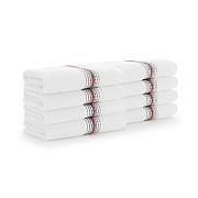 Aston & Arden Turkish Striped Washcloth 13x13 Rose, Pack Of 8 (PNP-WCSTT1313-175RSE)