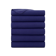 Cozy Soft Polar Fleece Throw Blanket 50x60 Navy (6pk), Pack Of 6 (P-FCPL-6PK-NV)