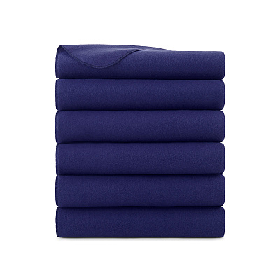 Cozy Soft Polar Fleece Throw Blanket 50x60 Navy (6pk), Pack Of 6 (P-FCPL-6PK-NV)