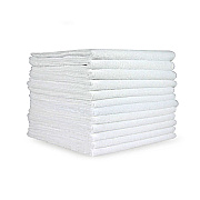 Smart Choice Economy Microfiber Cloths 16x16 35gm White, Case Of 180 (M915107W)