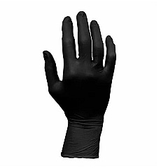 Safety Zone Nitrile Powder Free 3.5 Mil Exam Gloves Black Med, Case Of 1000 (GNPR-MD-BK)
