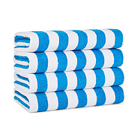 California Cabana Beach Towels 30x70 Blue, Case Of 24 (CABANA-BL-CS)
