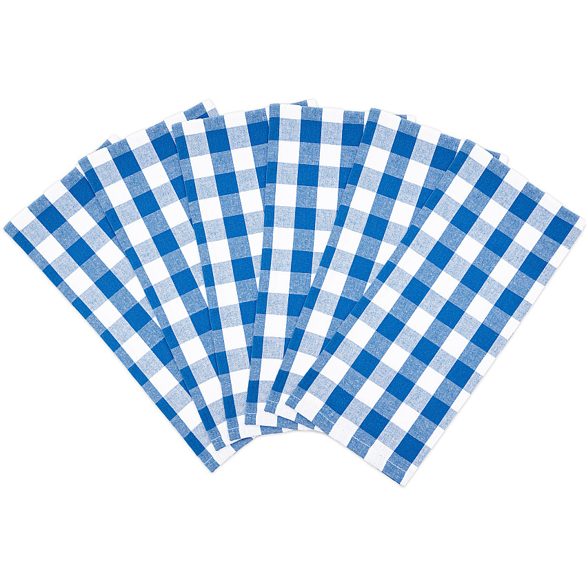Sc Buffalo Plaid Kitchen Towel 20x30 Blue, Pack Of 6 (P-SC-KT-BUF-BLU)