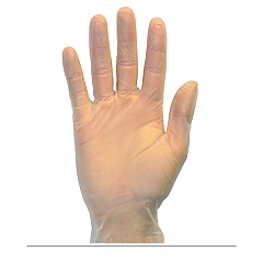 Safety Zone Vinyl Powdered 2.5 Mil Gloves Clear Med - Case Of 1000 (GVDR-MD-HH)