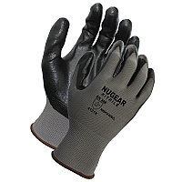 Proworks Nitrile Foam Coated Gloves 13g Gray Large, 12 Pairs (GCN13GL)