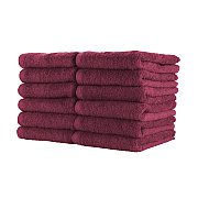 Cotton Jr. Salon Towel 16x27 Burgundy, Pack Of 12 (P-BBJ16272.5BUR)