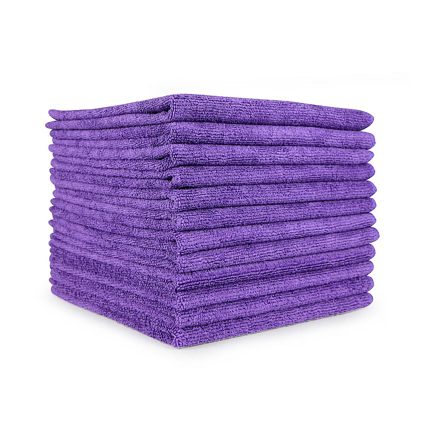 Smart Choice Microfiber Cloths 16x16 45gm Purple, Pack Of 12 (PNP915101PU)