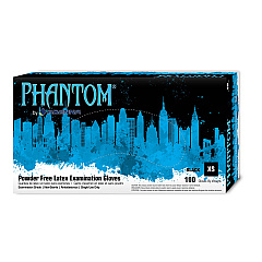 Phantom Latex Powder Free 6 Mil Exam Gloves Black Xs, Case Of 1000 (PHM910)