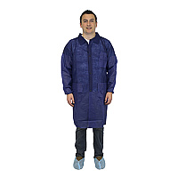 Safety Zone Polyproylene 40g Lab Coat Blue 3xl, Case Of 30 (M1734B-3X-E/W)
