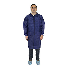Safety Zone Polyproylene 40g Lab Coat Blue 3xl, Case Of 30 (M1734B-3X-E/W)