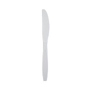 Knife Heavyweight Polysty White, Case Of 1000 (CPSHWKNBKW1)