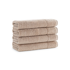 Aston & Arden Solid Turkish Hand Towel 18x32 Hummus, Pack Of 4 (PNP-HT-TS1832-54-HMS)