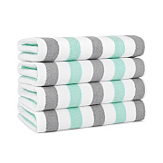 Cabo Cabana Beach Towel 30x70 Grey/green, Case Of 24 (CABOCABANA-GY/GR-CS)