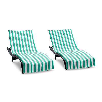 California Cabana Chaise Cover 30x85 Green, Pack Of 2 (P-CC-CABANA-GR)