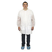Safety Zone Polyproylene 40g Lab Coat White 2xl, Case Of 30 (M1734-2X-E/W)