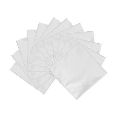 Smart Choice Suede Cleaning Cloth 16x16 White, Pack Of 12 (PNP915103WH)