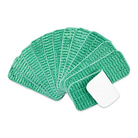 Scrubbing Wet Flat Mop - 13", Green, Pack Of 12 (PNP-M800013G)