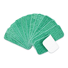 Scrubbing Wet Flat Mop - 13", Green, Pack Of 12 (PNP-M800013G)