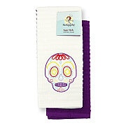 Sc Lucky Embroidered Kitchen Towel 16x26 Skull, Case Of 40 Sets (SC-KT2-SK-CS)