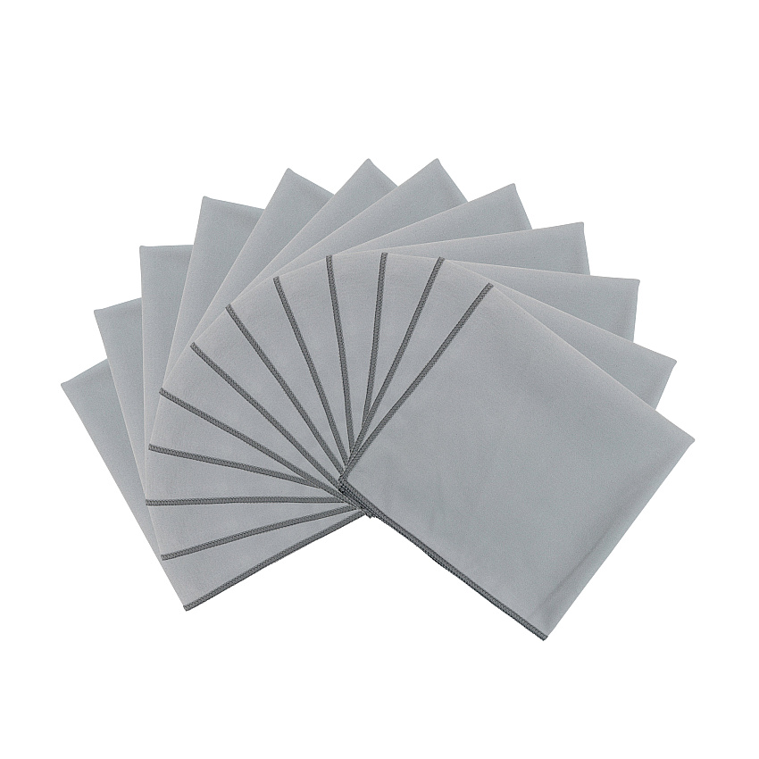 Smart Choice Suede Cleaning Cloth 16x16 Grey, Pack Of 12 (PNP915103GY)