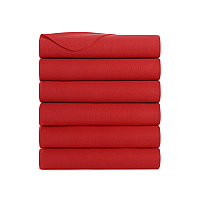 Cozy Soft Polar Fleece Throw 50x60 Red (case Of 24) (FLC-PLR-5060-6PK-RD)