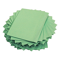 Adenna Dental Bibs Green 18 X13 4x125, Case Of 500 (BIB743G)