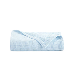 Host & Home Cotton Bed Blanket King Light Blue, Case Of 4 (BLKT-COT-10490-LB)