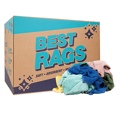C60 Shop Towel Size Terry Wipers Colors 50lb Box (N-C60-50)