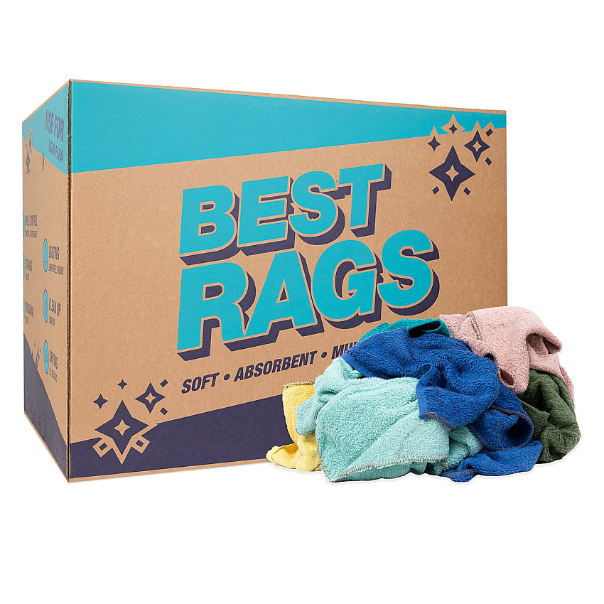 C60 Shop Towel Size Terry Wipers Colors 50lb Box (N-C60-50)