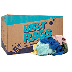 C60 Shop Towel Size Terry Wipers Colors 25lb Box (N-C60-25)