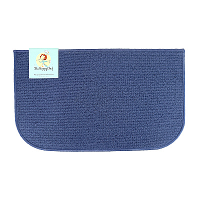 Sloppy Chef D-shape Accent Rug 18x30 Blue, 1 Each (P-JKT-DSHAPE-BL)